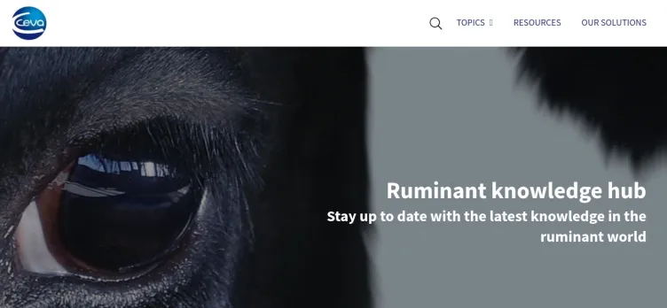 Screenshot Ceva Ruminants