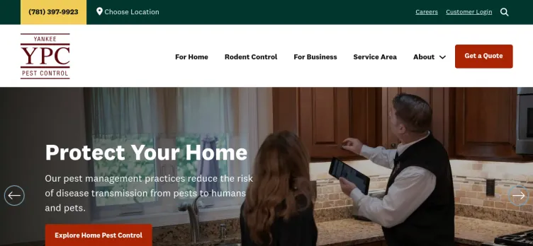 Screenshot Yankee Pest Control