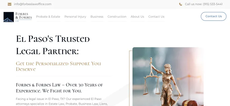 Screenshot Forbes & Forbes Law Office