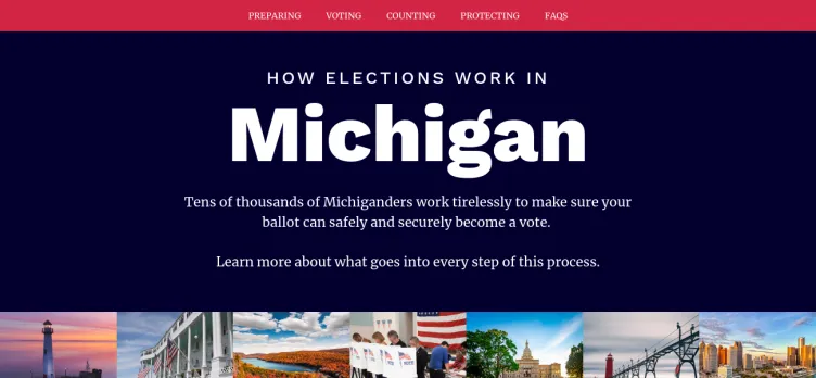 Screenshot ElectionFacts-MI.com