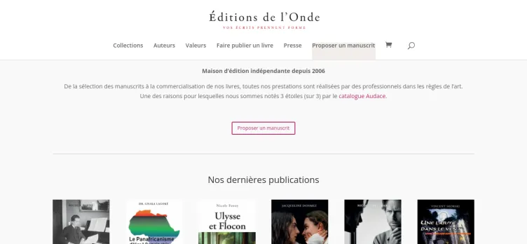 Screenshot Editions-Onde.com