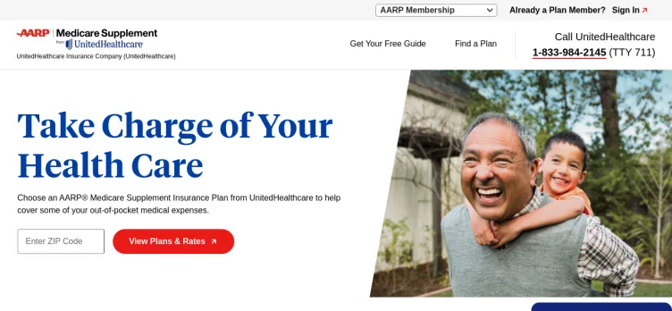 Screenshot AARPMedicareSupplement.com