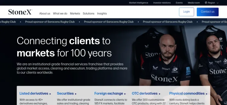 Screenshot StoneX.com