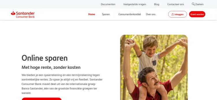 Screenshot Santander Consumer Bank