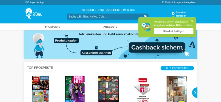 Screenshot Marktguru.de