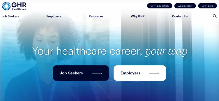 Screenshot GHR Healthcare