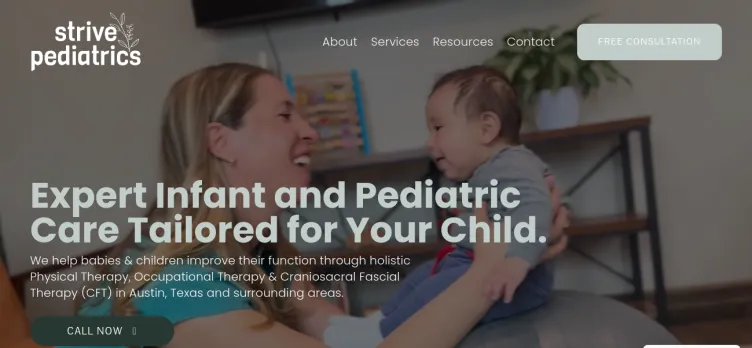 Screenshot Strive Pediatrics