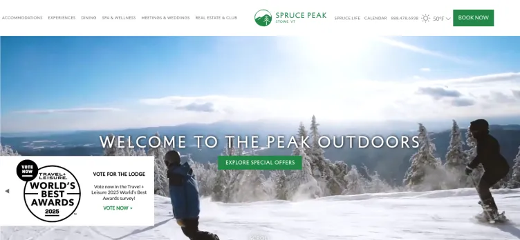 Screenshot Spruce Peak