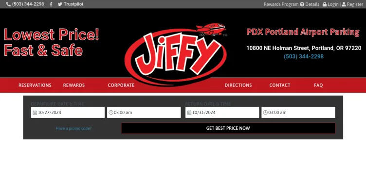 Screenshot Jiffy Portland