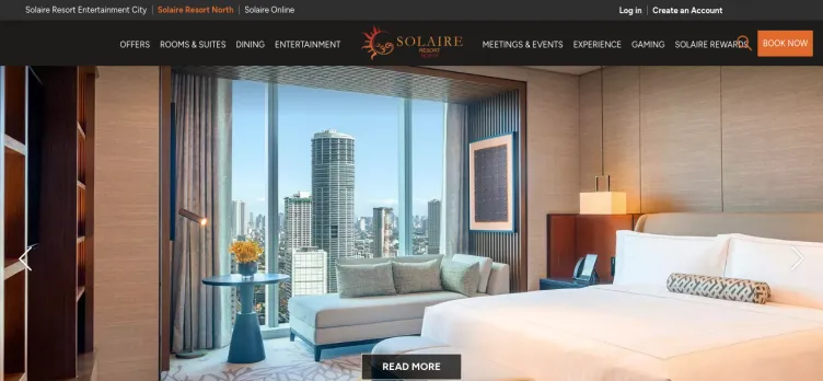 Screenshot Solaireresort.com