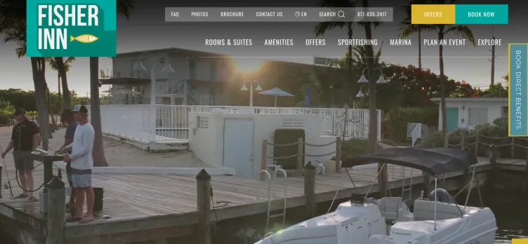 Screenshot FisherInnResort.com