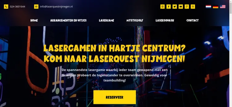 Screenshot LaserQuest Nijmegen