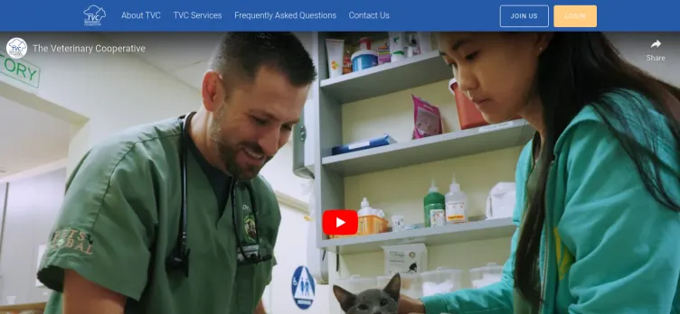 Screenshot The Veterinary Cooperative