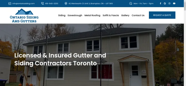 Screenshot EavesAndSiding.com