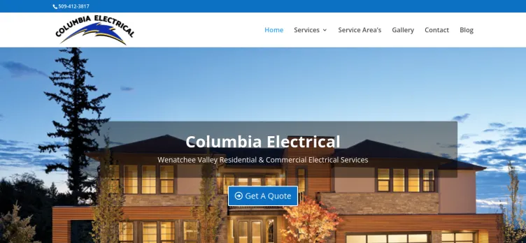 Screenshot Columbia Electrical