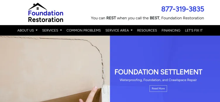 Screenshot FoundationRest.com