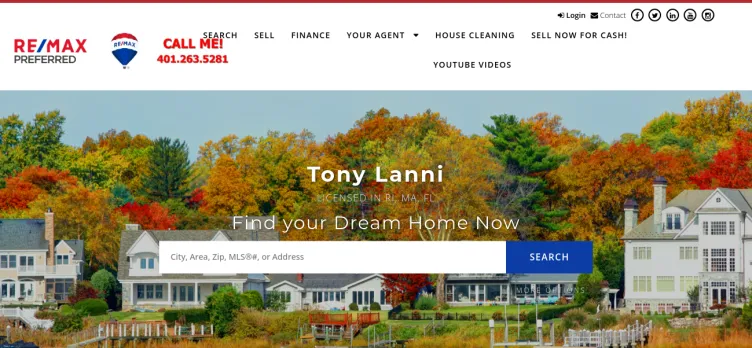 Screenshot NewEnglandHouseFinder.com