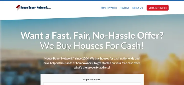 Screenshot House Buyer Network