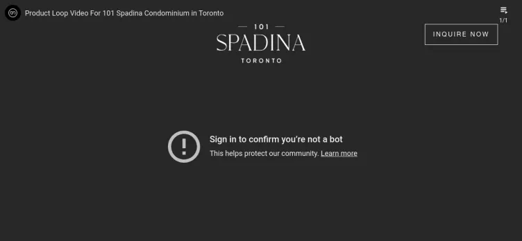 Screenshot 101Spadina.com