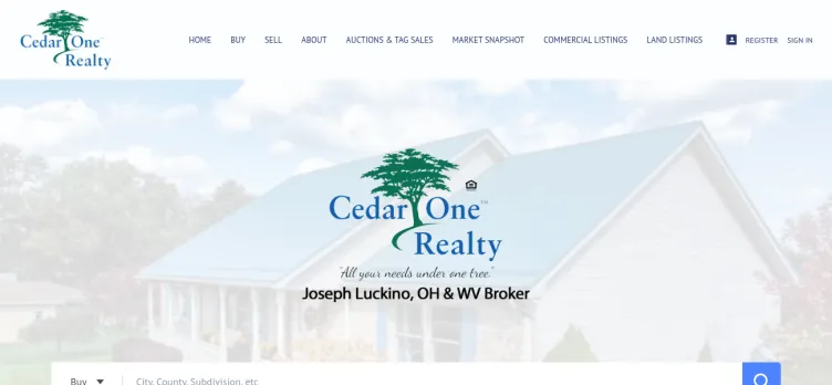 Screenshot Cedar One Realty