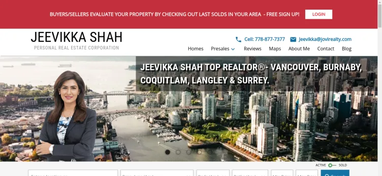 Screenshot MetroVancouverRealty.com