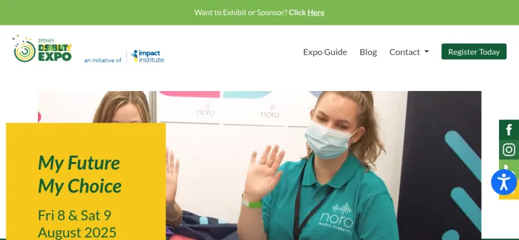 Screenshot Sydney Disability Expo