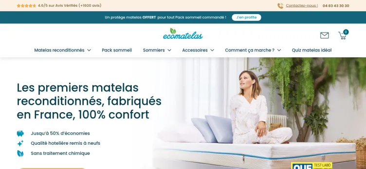 Screenshot Eco Matelas