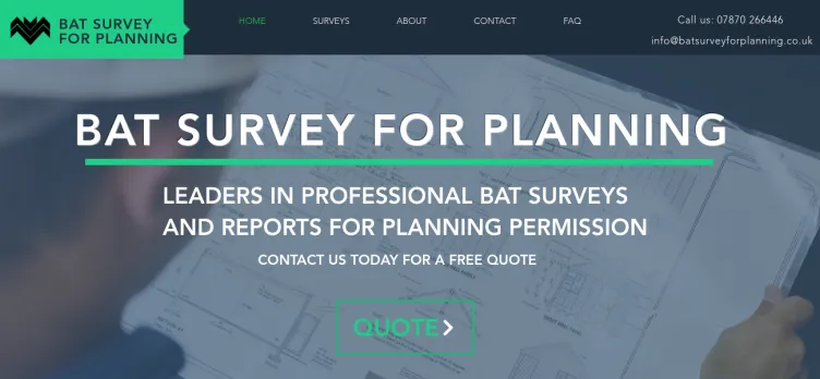 Screenshot Bat Survey For Planning