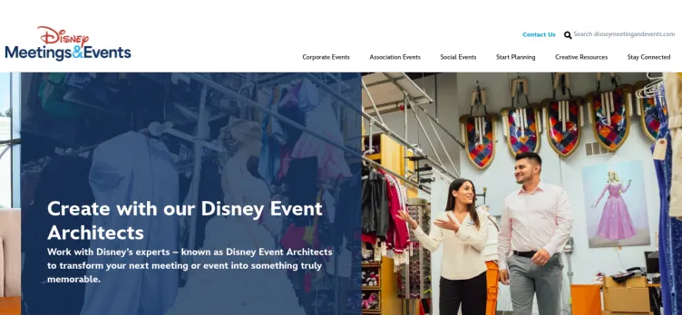 Screenshot Disney Meetings & Events