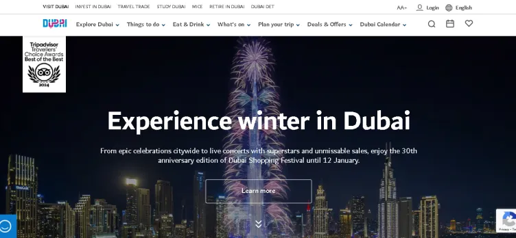 Screenshot Visit Dubai