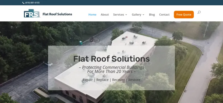 Screenshot GetFlatRoofing.com