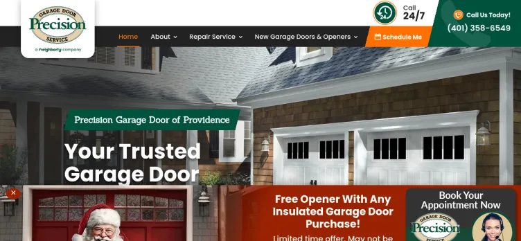 Screenshot PrecisionDoorProvidence.com