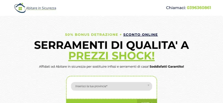 Screenshot Abitare in Sicurezza