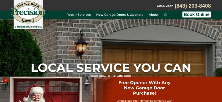 Screenshot GarageDoorsCharlestonSC.com