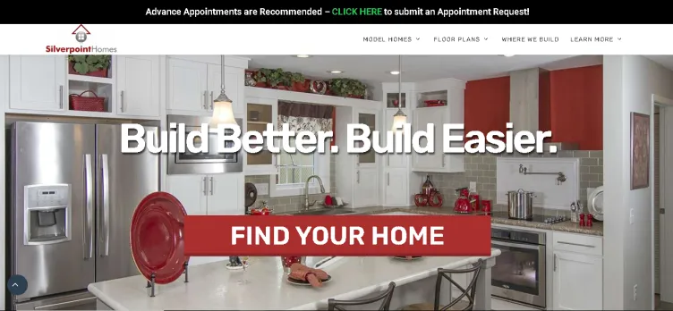 Screenshot Silverpoint Homes