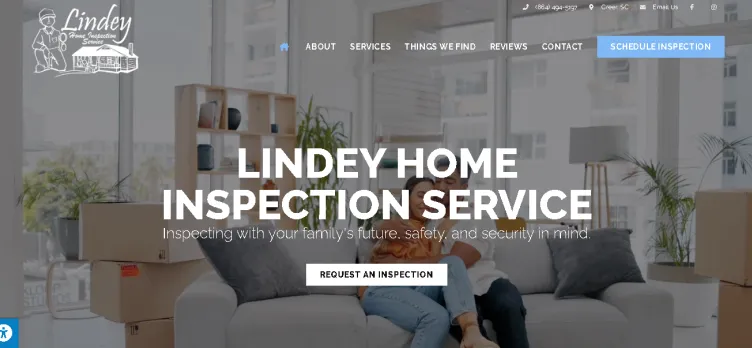 Screenshot Lindey Home Inspection Service