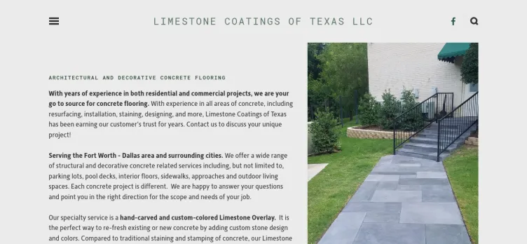 Screenshot LimestoneCoatingsOfTexas.com