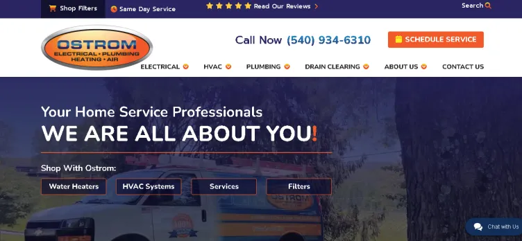 Screenshot OstromServices.com