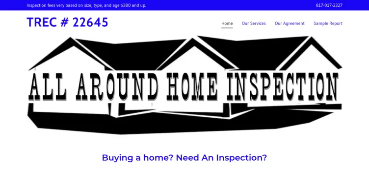 Screenshot All Around Home Inspection