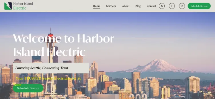 Screenshot Harbor Island Electric