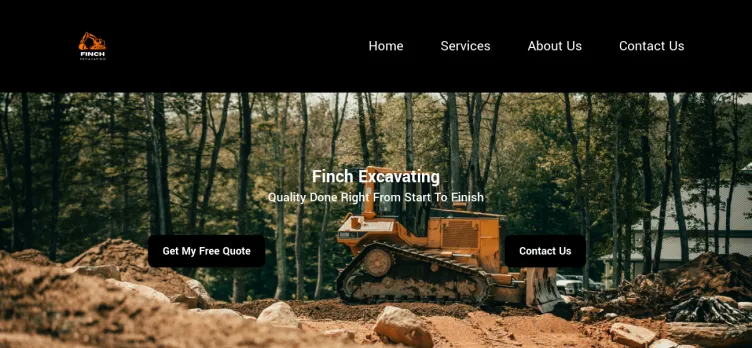 Screenshot Finch Excavating