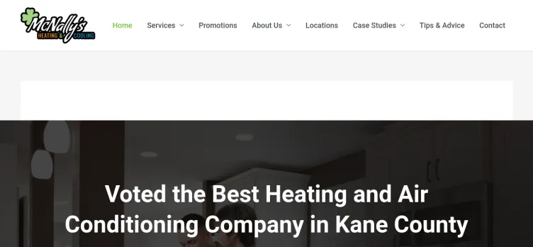 Screenshot McnallyHVAC.com