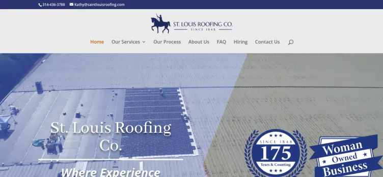 Screenshot SaintLouisRoofing.com