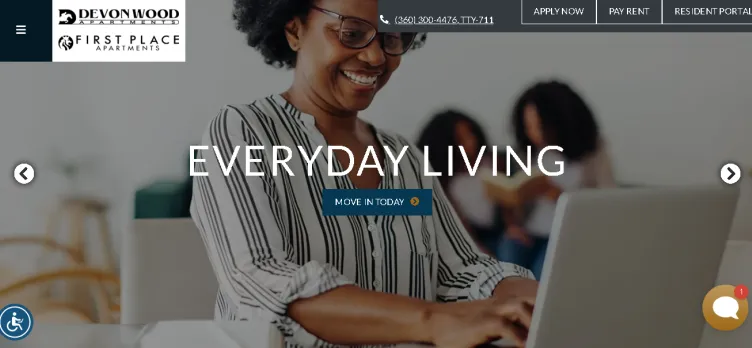Screenshot FirstPlaceDevonwood.com