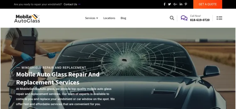 Screenshot Mobile Auto Glass Service