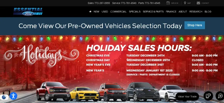 Screenshot EssentialFord.com