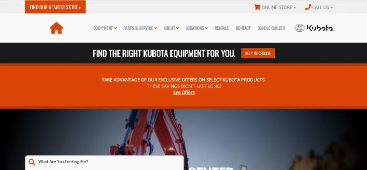 Screenshot Kubota Center