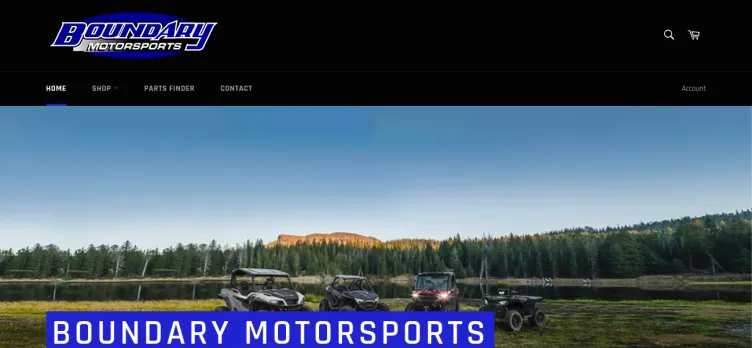 Screenshot Boundary Motorsports Parts