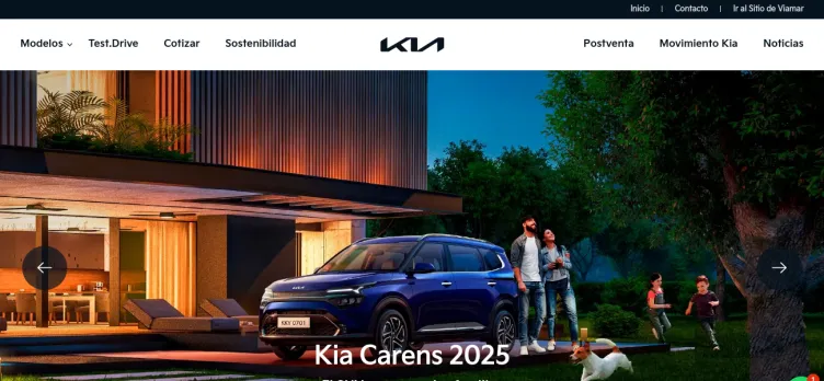 Screenshot Kia.com