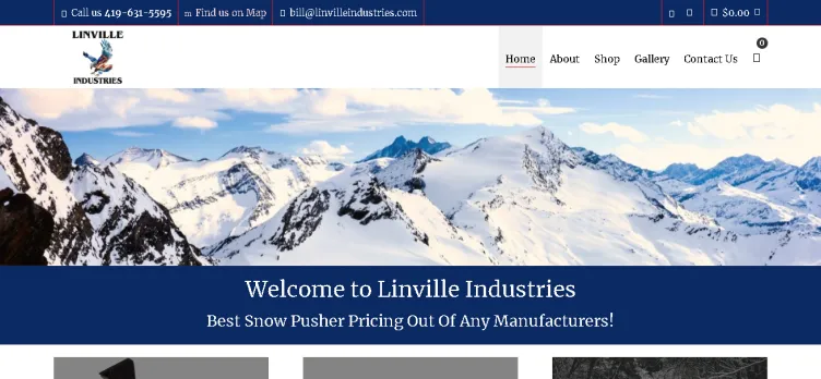 Screenshot Linville Industries